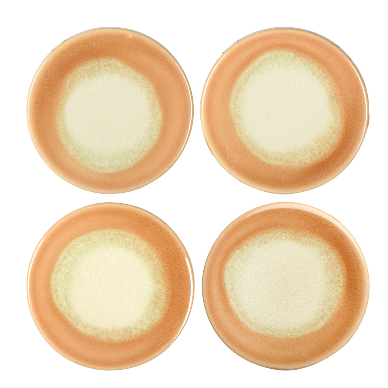 Hello Honey® Reactive Glaze Stoneware Coasters Set